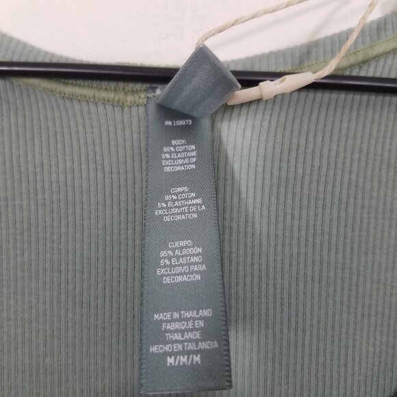 NWT SKIMS Cotton Rib Mineral Tank Top Stretch Size M - Picture 7 of 7